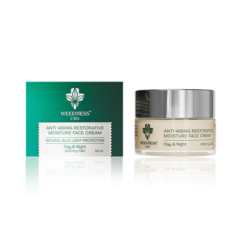 24-часов крем за лице против стареене | 1000mg CBD 50ml