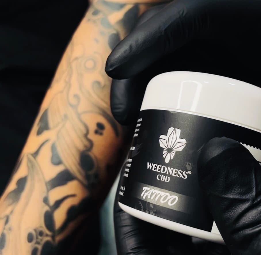 Натурален балсам за татуировки с 500mg CBD и 500mg CBG