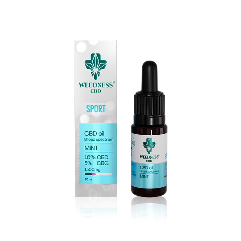Спорт CBD масло 10% + CBG 5% | Мента 10ml