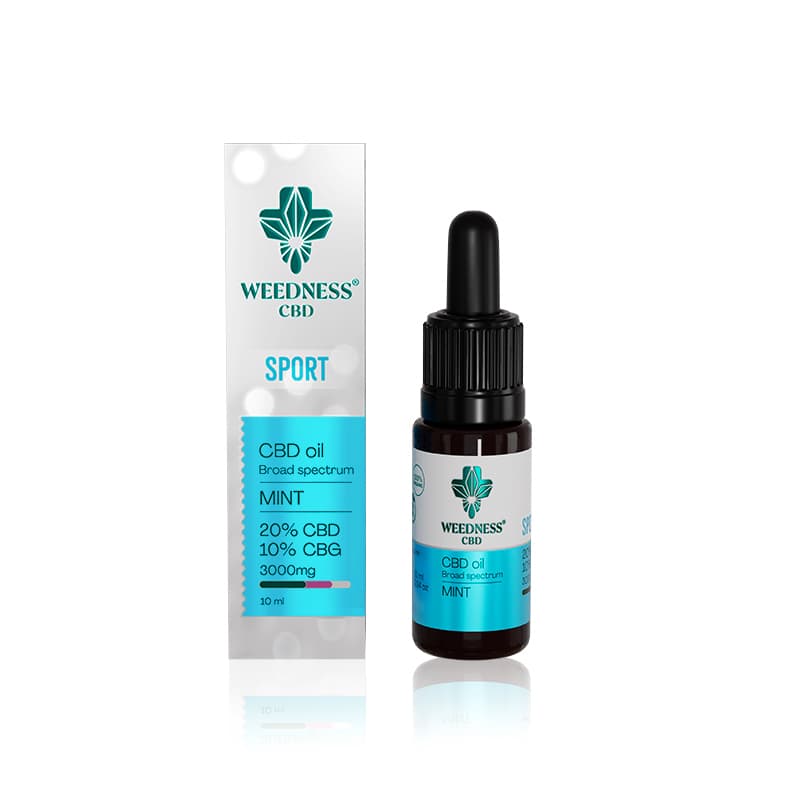 Спорт CBD масло 20% + CBG 10% | Мента 10ml
