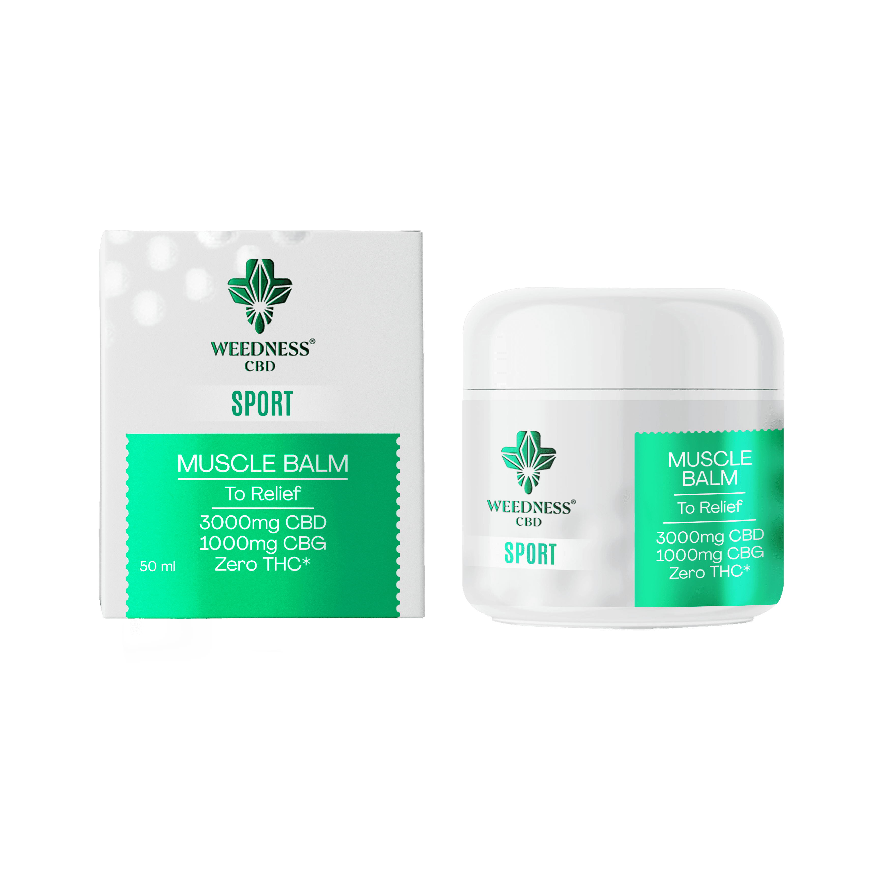 Балсам за мускулно облекчение 3000 mg CBD и 1000 mg CBG