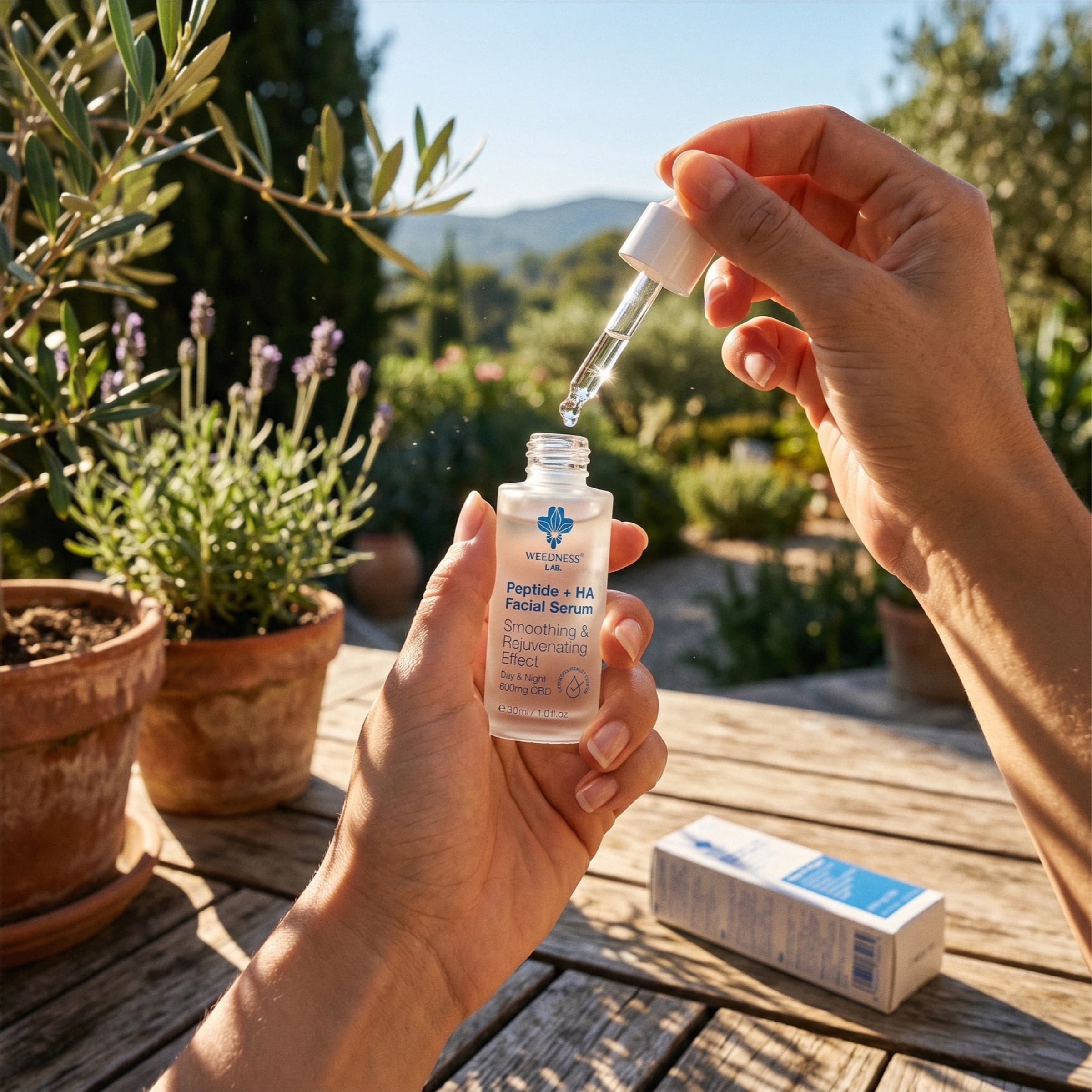 CBD Серум за лице с пептиди и хиалуронова киселина