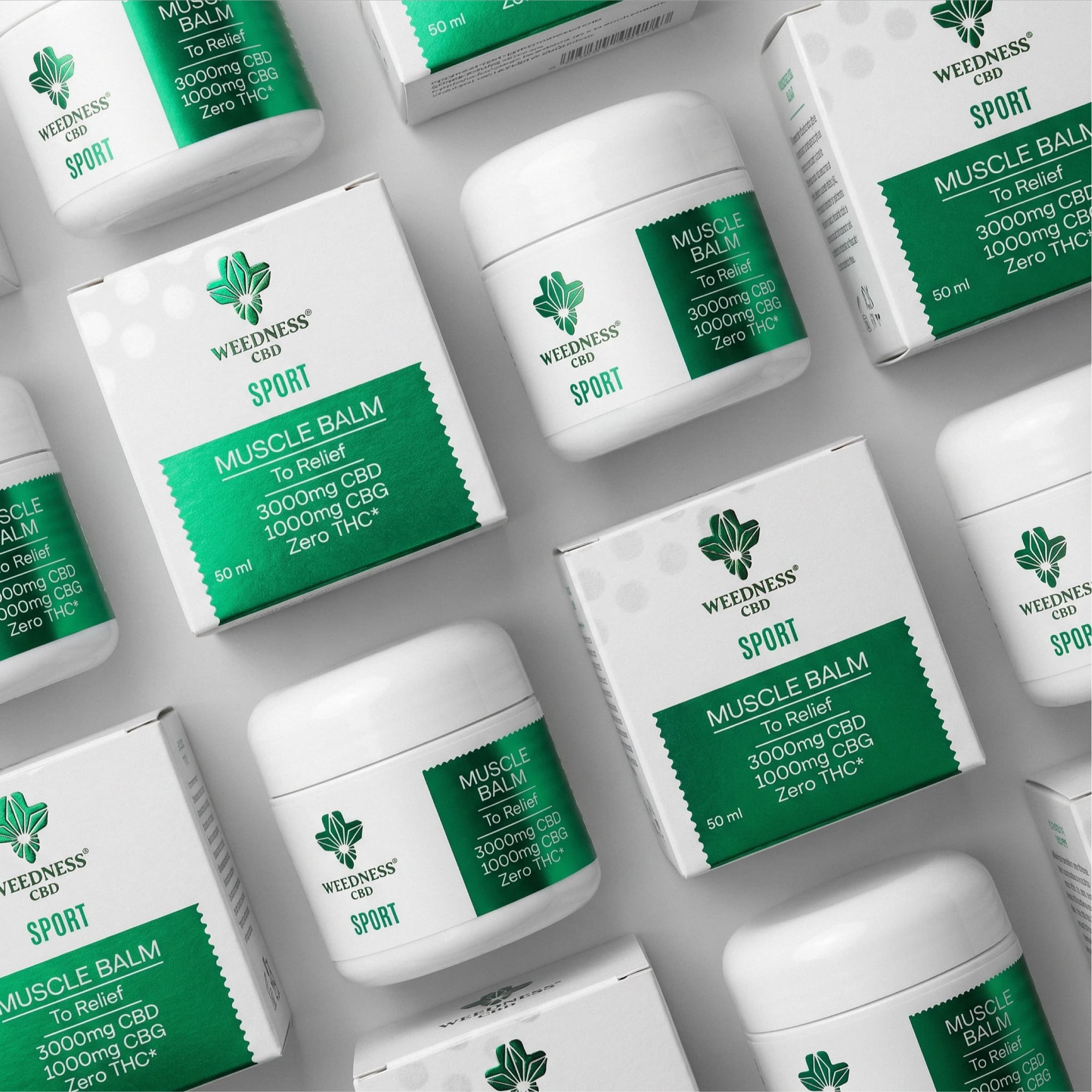 Балсам за мускулно облекчение 3000 mg CBD и 1000 mg CBG