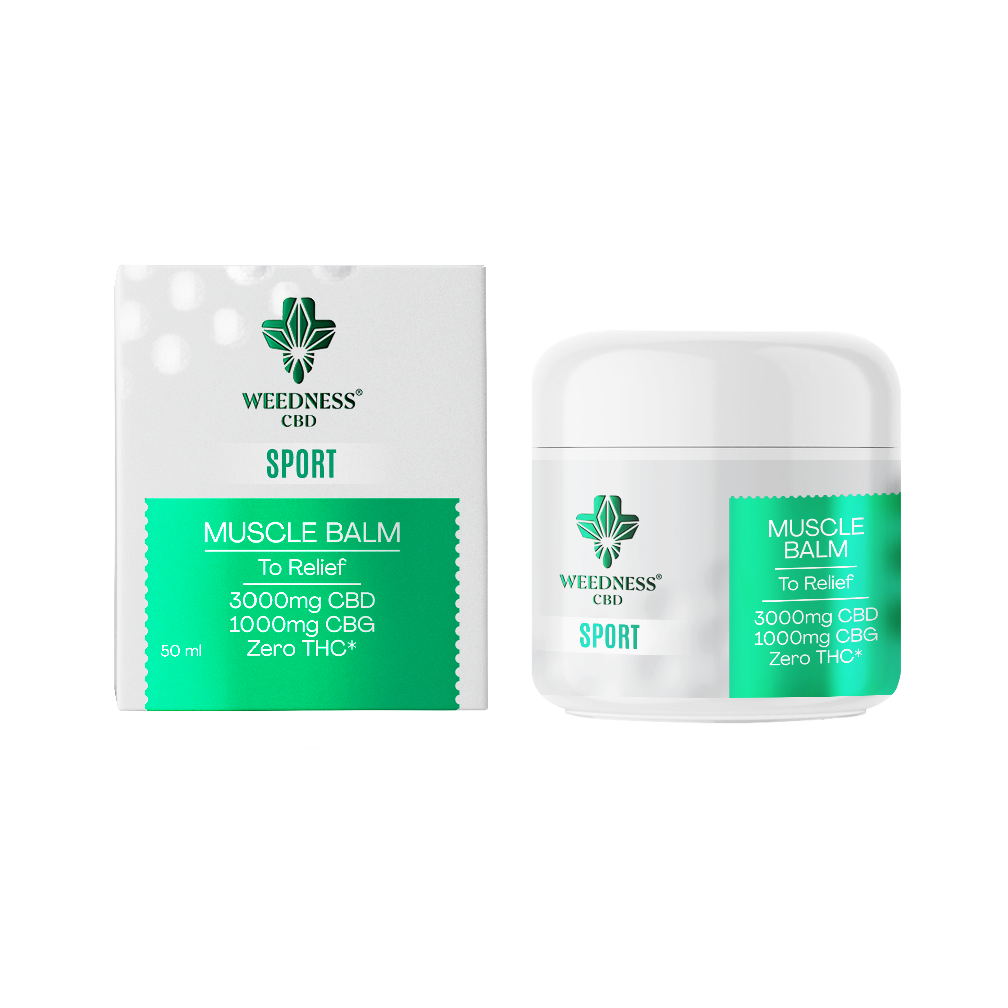 Балсам за мускулно облекчение 3000 mg CBD и 1000 mg CBG